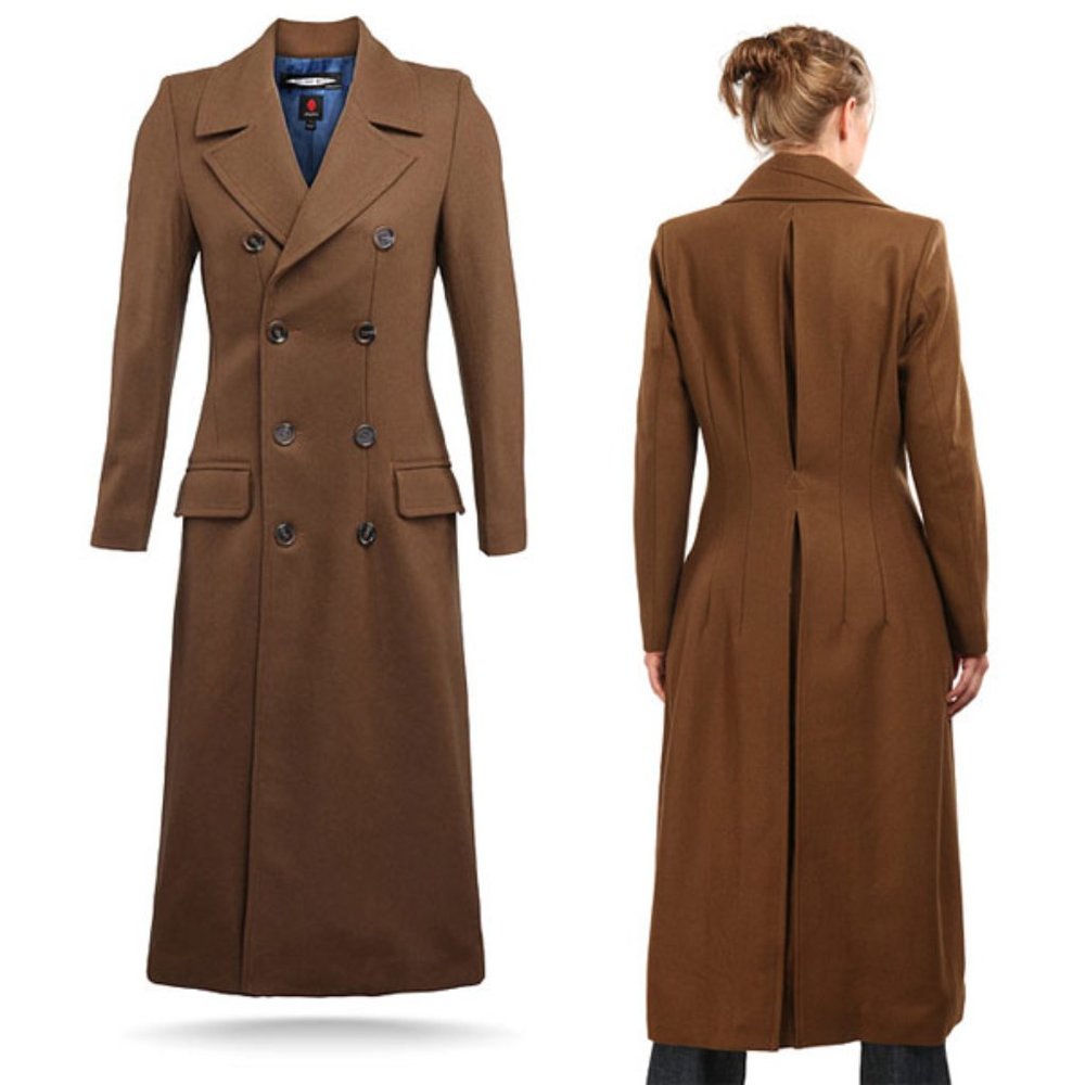 LADIES Abbyshot Tenth Doctor Coat - Doctor Who